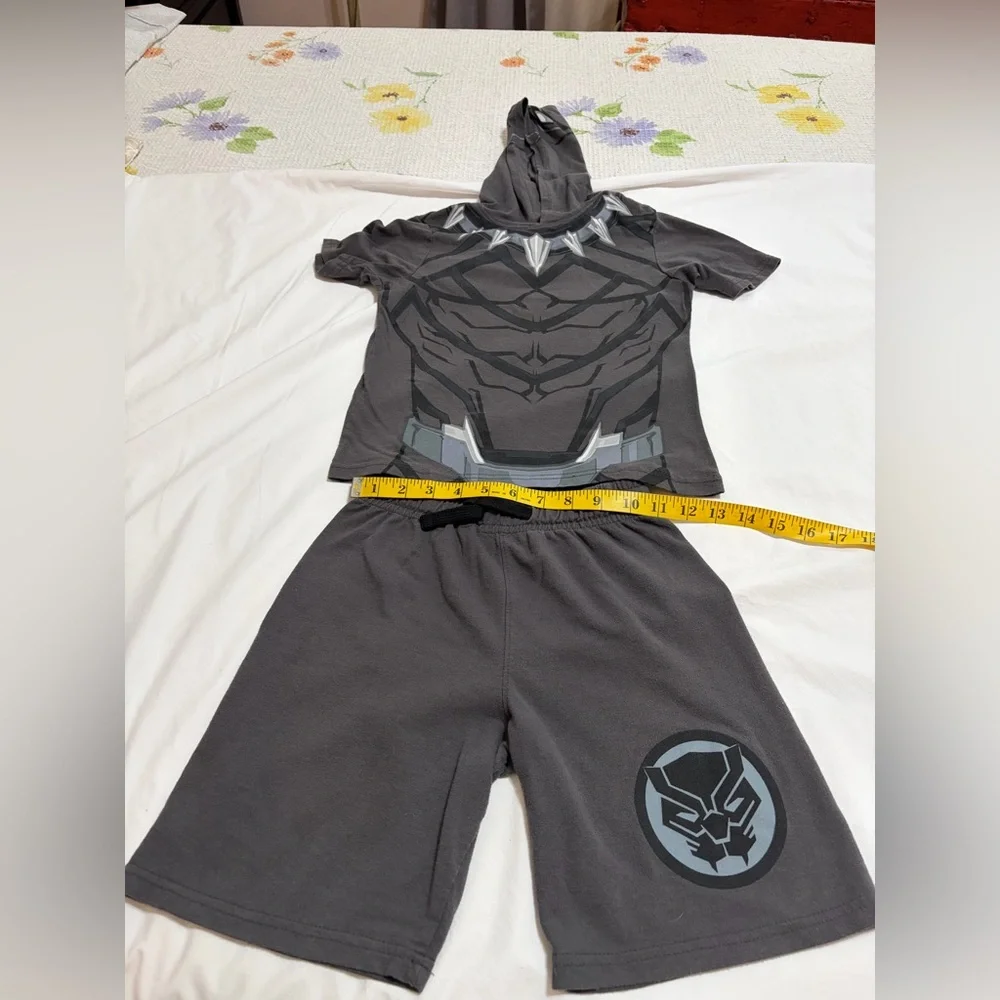 Kids Superhero Costume Set - Black Panther Design (31) - Picture 5 of 15